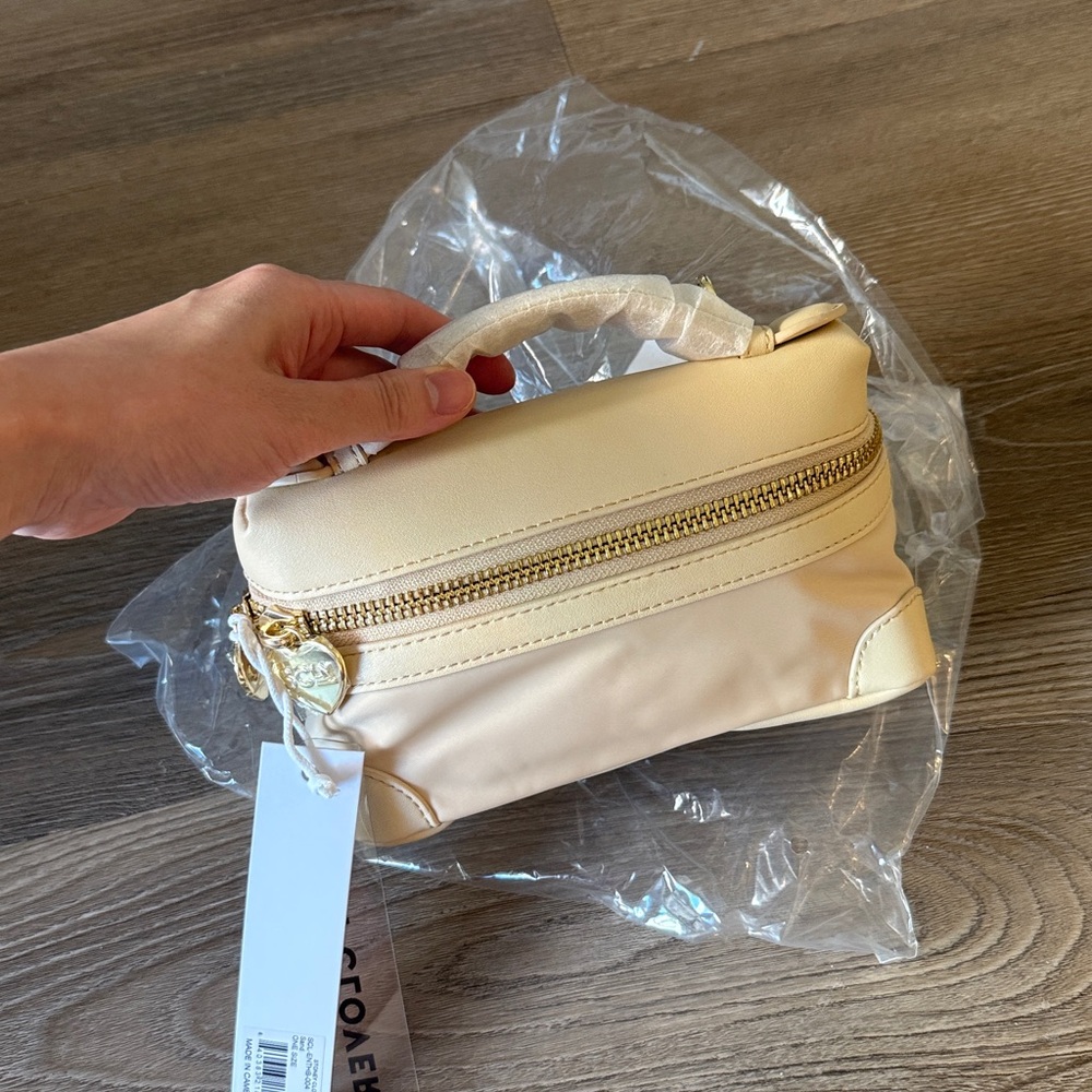 NWT Stoney Clover Lane micro top handle bag crossbody in sand